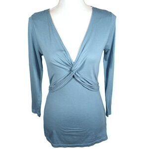 NINE WEST PETITE BLUE TOP SZ.SP EUC